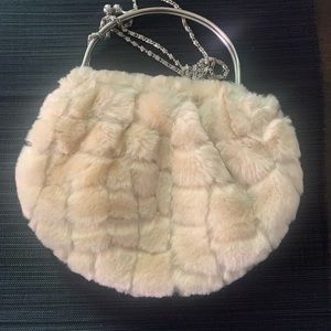 Faux fur purse